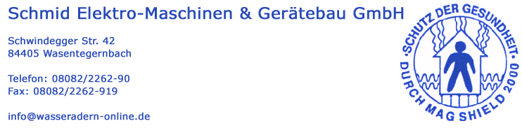 Mag Shield 2000 - Magnetwellensender-Vertrieb